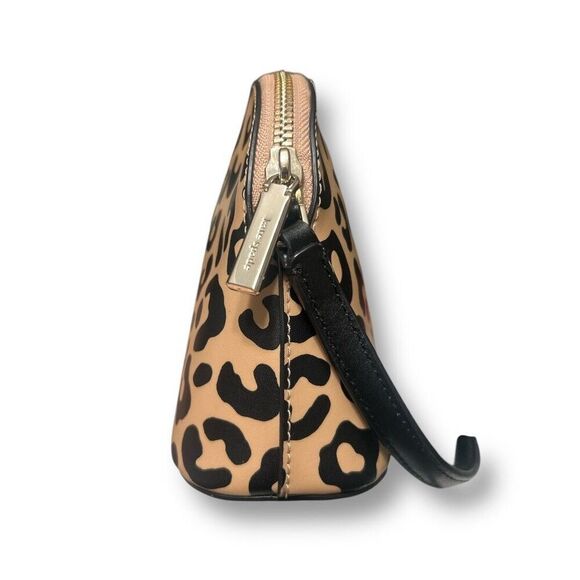 Kate Spade New York Kali Small Dome Crossbody Bag Leather Leopard Black Chic - Picture 5 of 15